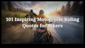 Bir tur motosikletinde açık yol hızının ve huzurun heyecanı